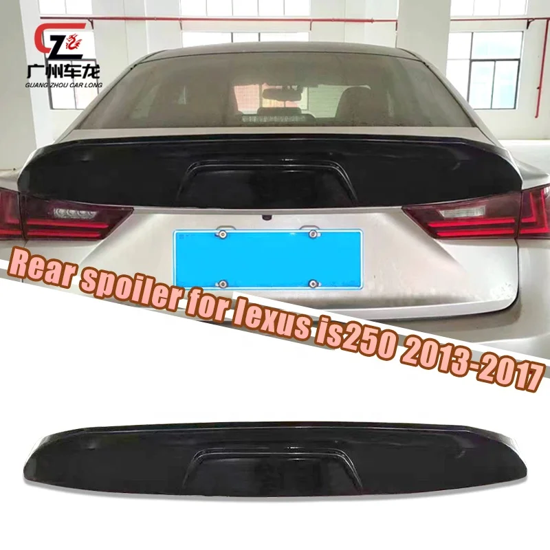 High Quality New Design Wald Style Rear Diffuser Spoiler For Lexus IS 2013-2017 Matt Black Tail Wing Car spoiler for IS250 IS300