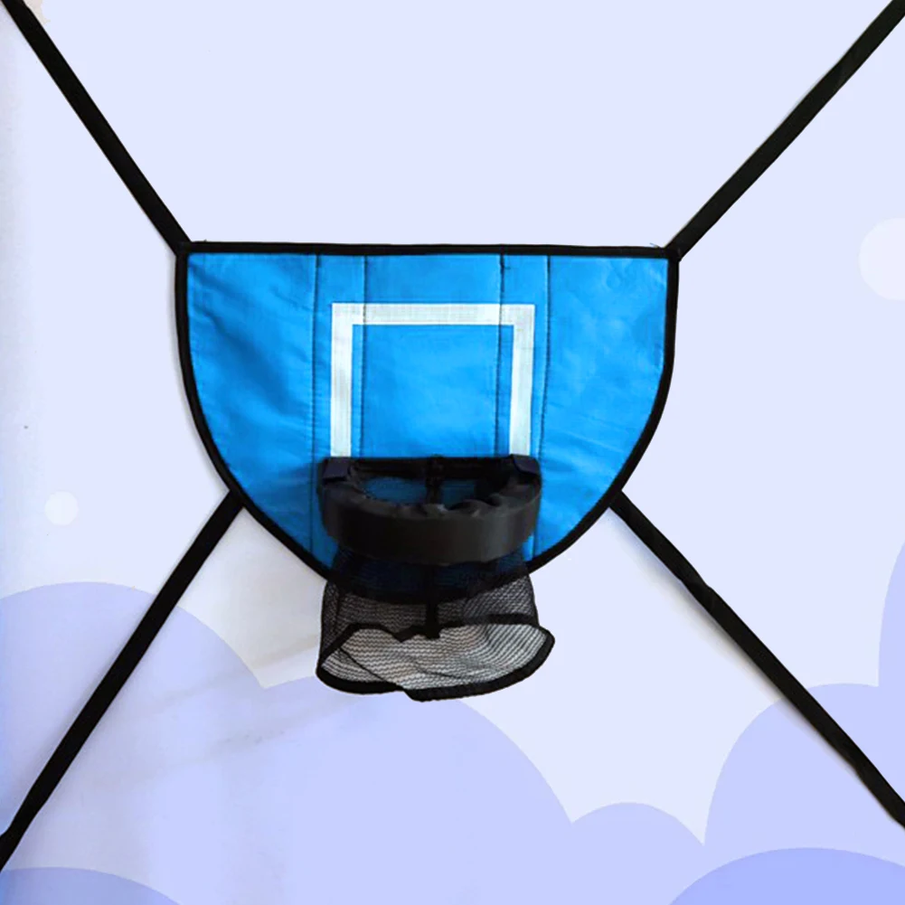 Trampoline Basketbal Hoepel Met Pomp En Mini Bal Kids Sport Games Eenvoudig Te Monteren Voor Trampoline En Alle Leeftijden