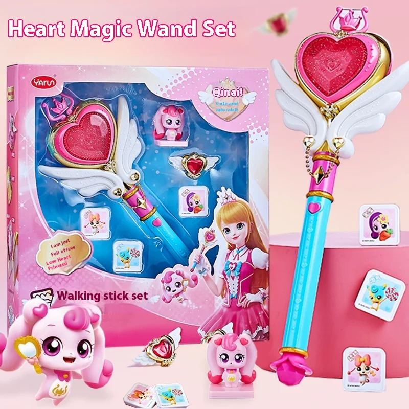 

Hot Sale Catch Teenieping Toy Music Mirror Box Love Princess Child Magic Wand Cosplay Props Child Magic Model Wand Props Toy