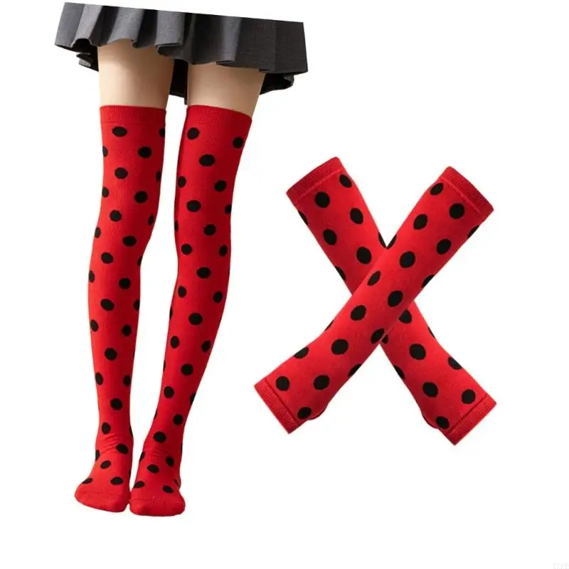 Children's Over-the-Knee Socks and Arm Sleeves for Costume Parties