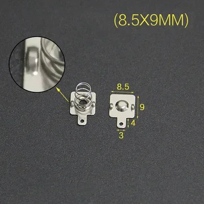 YYT 20PCS AAA Battery Spring Contacts 9*8/8.5/9/10/19/20MM Positive/Negative Bipolar Terminals for Battery Box/Mini Devices