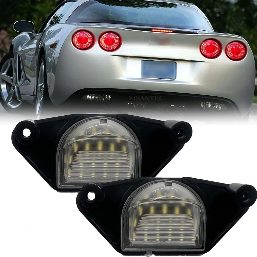 

For Chevy Corvette C4 C5 C6 Impala Monte Carlo Lumina SSR S10 Beretta For Pontiac Aztek Fiero Firebird LED License Plate Light