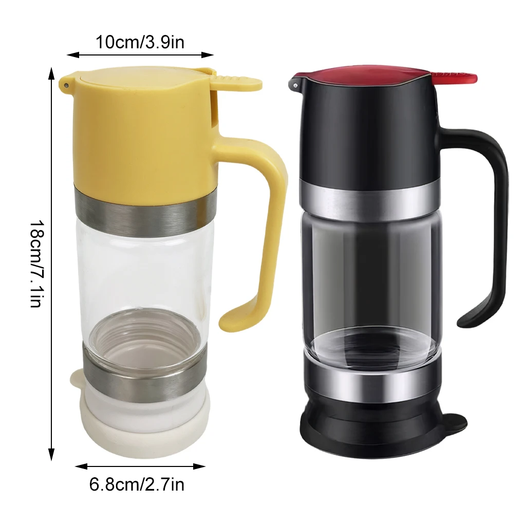 Dispenser per miele in vetro Strumento da cucina in vetro per salsa da 300 ml Vetro durevole premium Dispenser per sciroppo d'acero facile da pulire Contenitore per miele