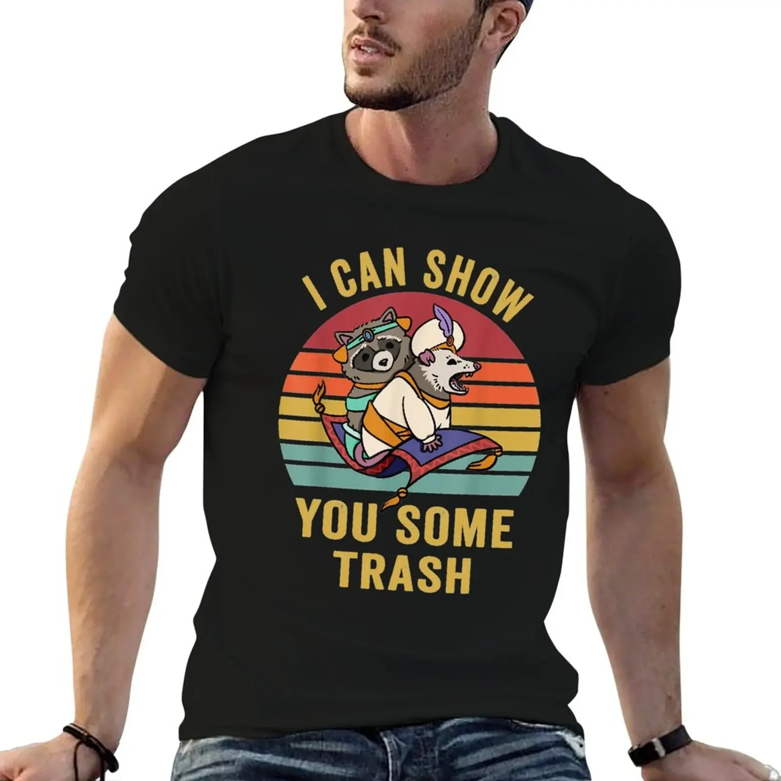 Raccoon And Possum T-Shirt man clothes quick-drying anime shirts men