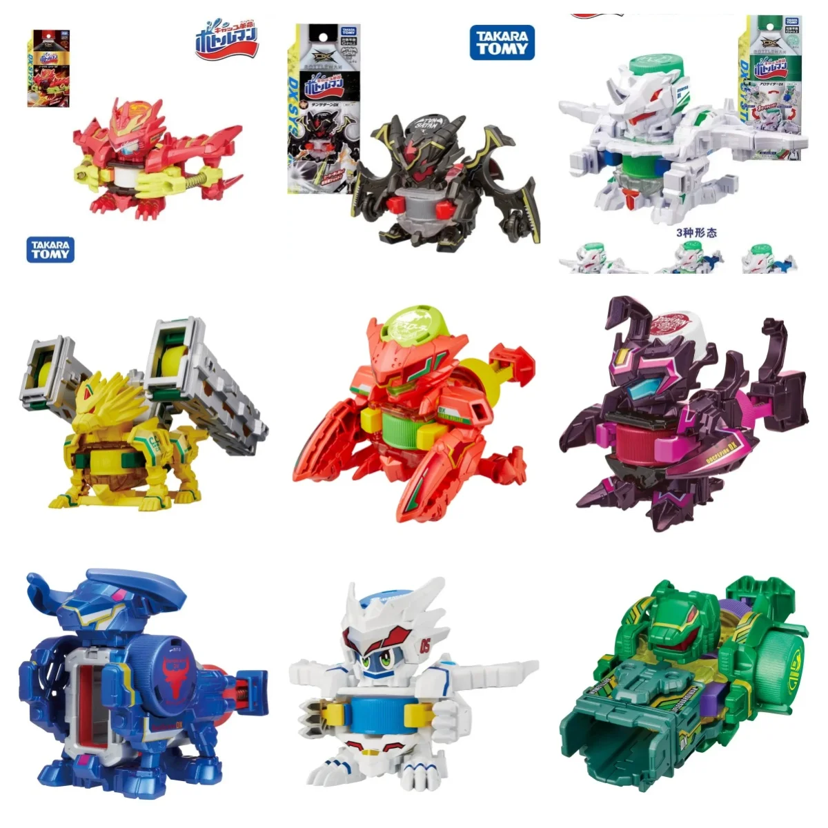 Original takara tomy anime boné revolução bottleman BOT-42 coramal energia dx bot série figura de ação coletar brinquedos decorativos