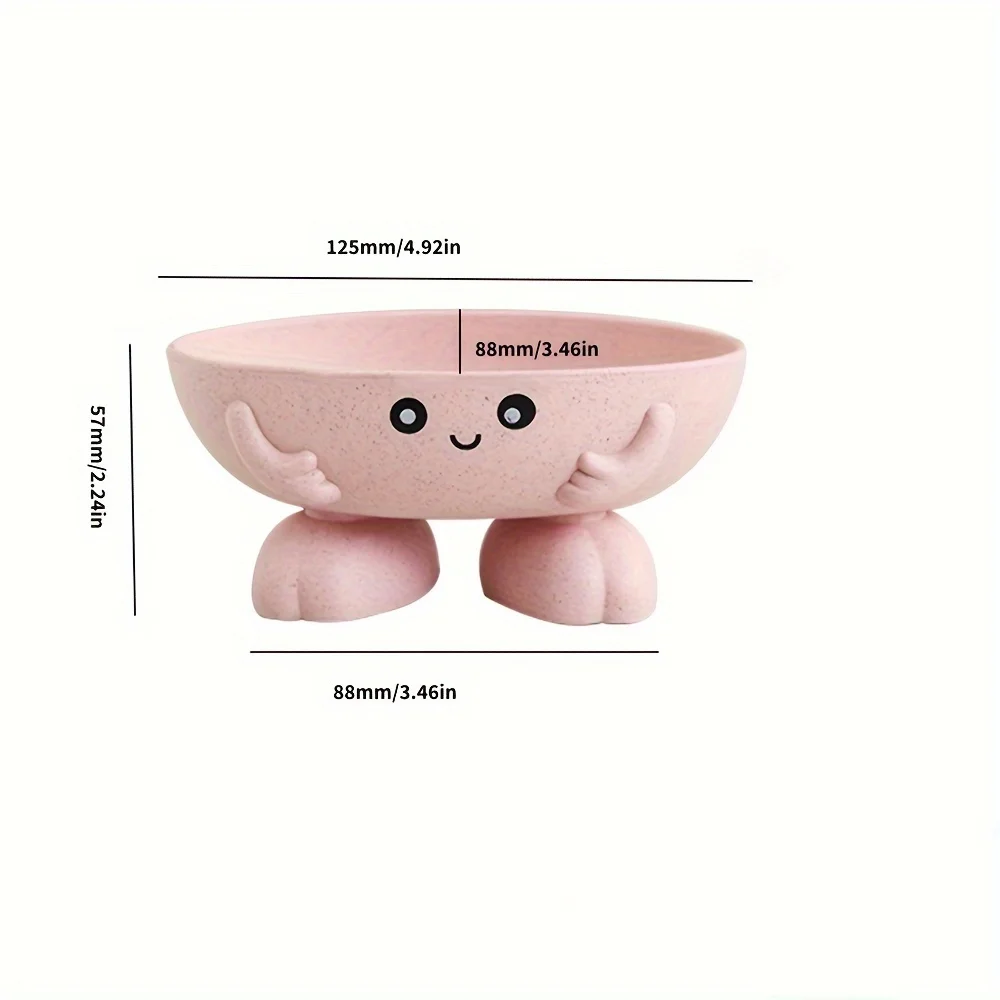 Soap Holder Cute Soap Dish for Kids Children Creative Lovely Bar Soap Tray Counter for Shower Bathroom Kitchen Countertop