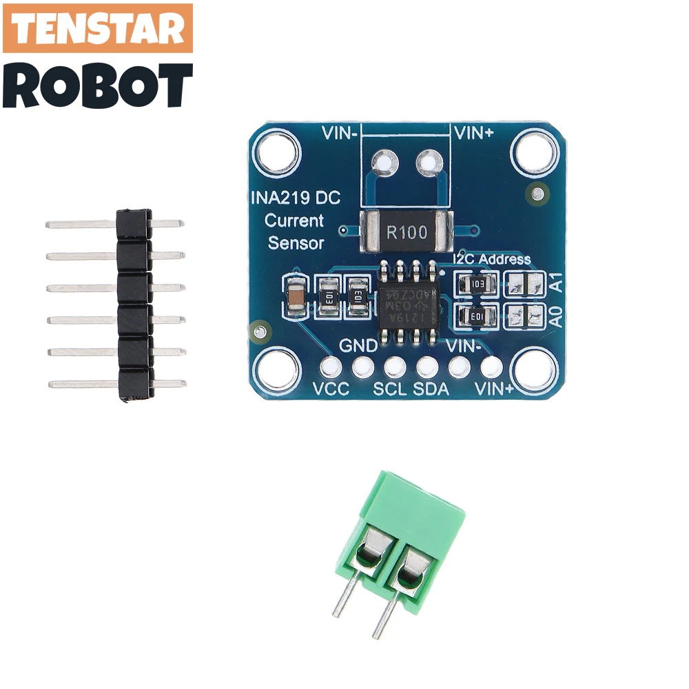 INA219 Bi-directional DC Current Power Supply Sensor Breakout Module DIY 3V-5V IIC I2C Power Monitoring Sensor Module