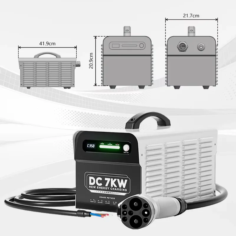 Factory High Quality 7KW DC Fast Charger 16A Waterproof Easy Carry EV Charging Station GB/T Portable Charging Stations