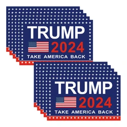 10 fogli/pacco adesivo decorativo Donald Trump 2024, decorazione esterna americana per auto, moto, caschi, adesivi per Notebook