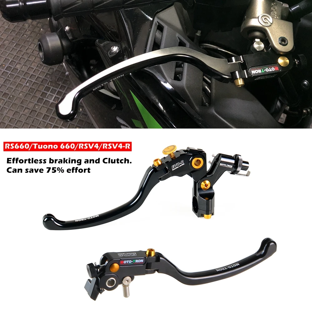 MOTO-TRON The New Motorcycle Racing Brake Clutch Lever EVO-R Series For Aprilia RS660/Tuono 660/RSV4/RSV4-R/RR/RF