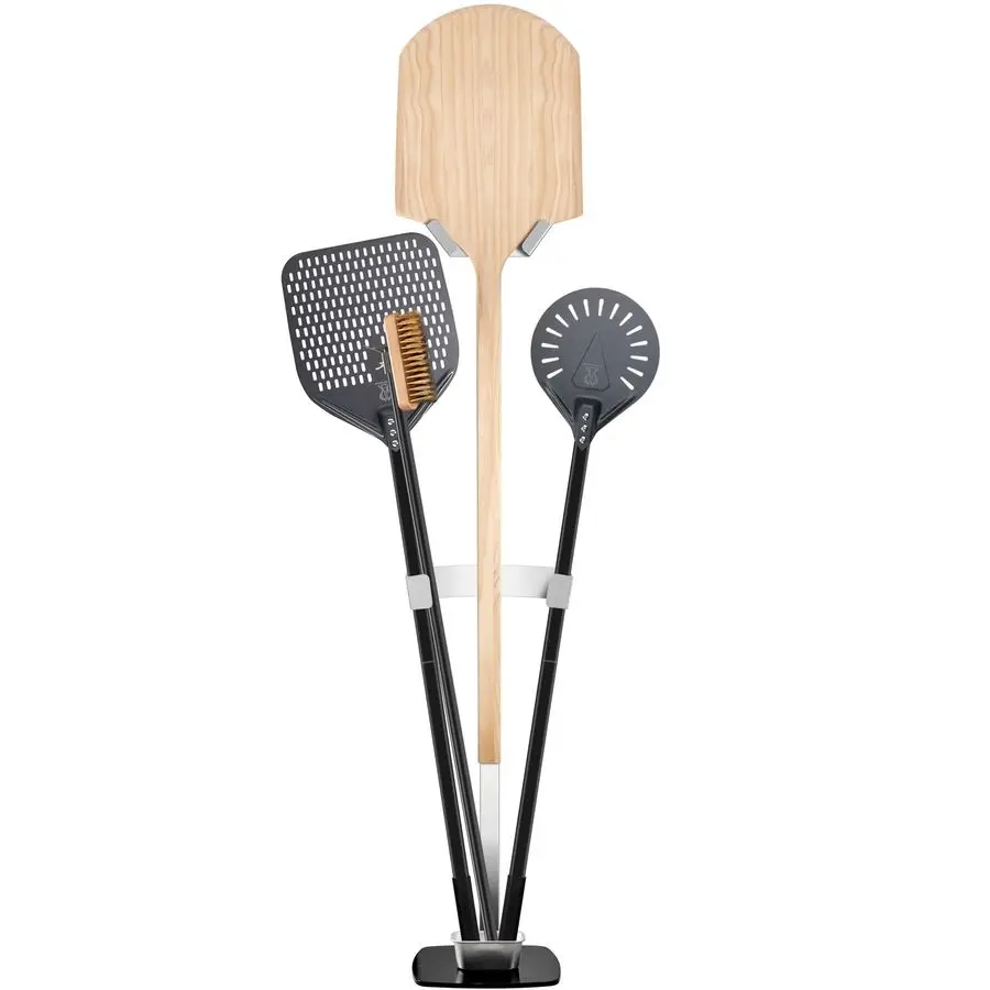 

steel Pizza Peel Rack with Heavy Duty Metal Base Total height 70 Stand Single Sided Pizza Oven Accessories Tool Rack No Pizza To