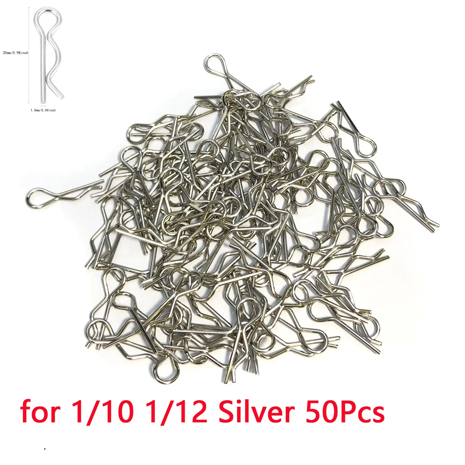 50 Stücke 1/5 1/6 1/7 1/8 1/8 1/12 1/16 1/14 RC Autos Shell Körper Clips Pins R Schnallen Feste für TRAXXAS SCX10 RC Auto Teile