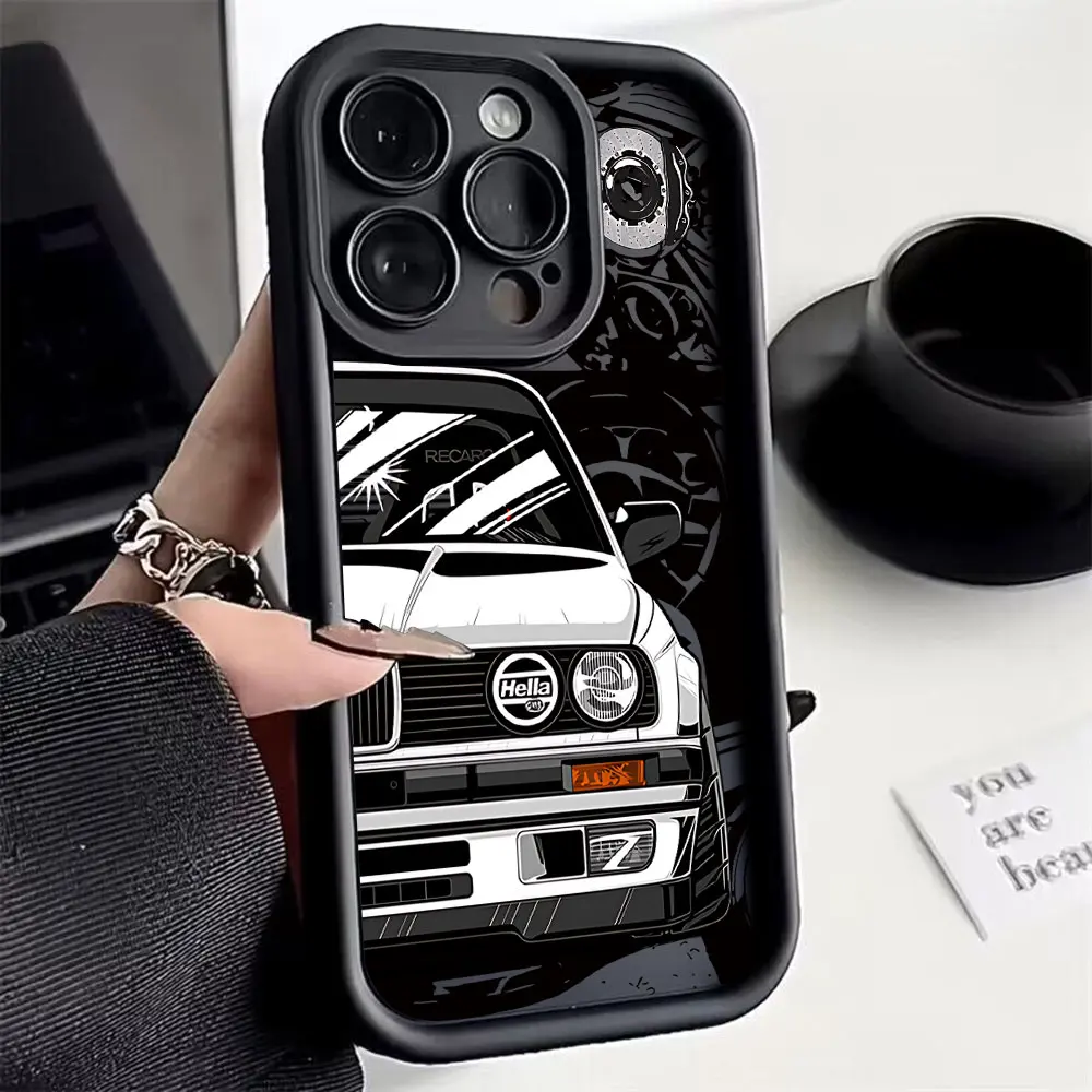 Funda para Teléfono con Diseño de Caliper de Carreras JDM Modificado para Motorola Moto Edge 70 G86 G56 50 G35 G PLAY G85 60 Neo Fusion Stylus Pro Ultra 4G 5G