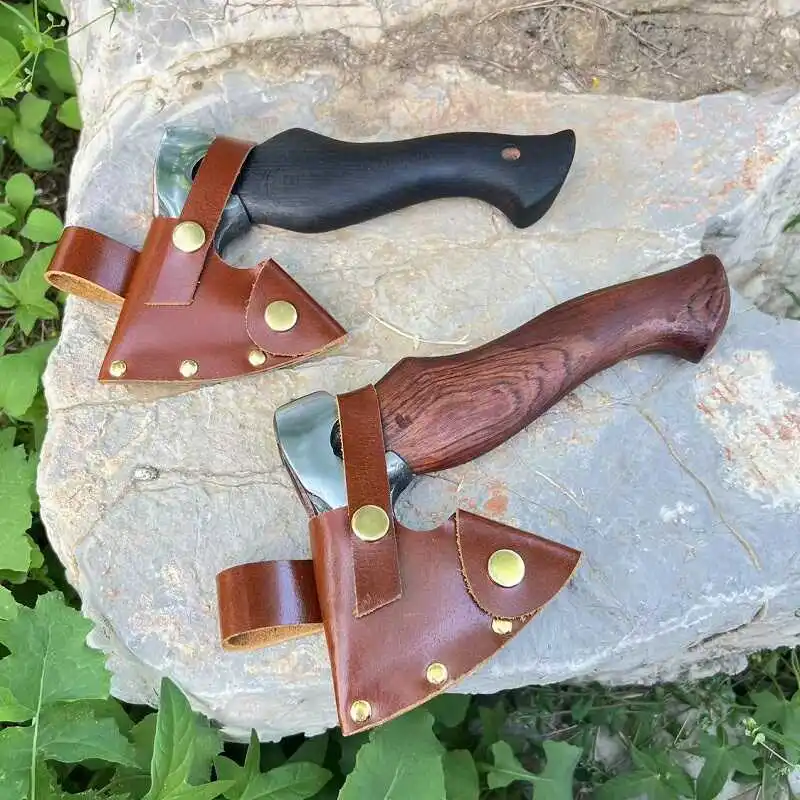 

Hand-forged Outdoor Camping T actical Fire-fighting Hand Axes High-quality Wood-splitting Axes Emergency Survival EDC Tools
