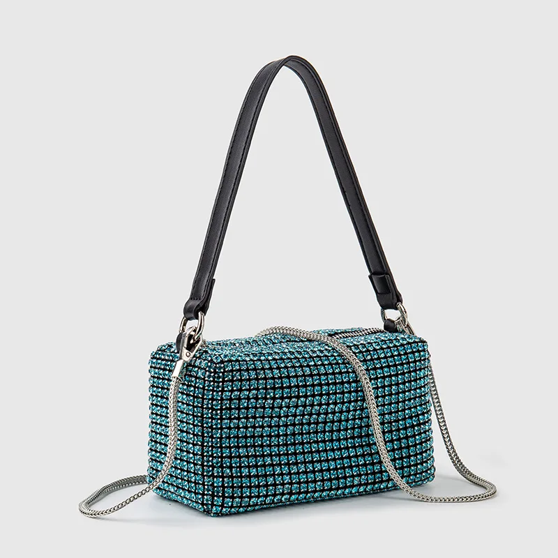 Luxury Water Diamond Messenger Bag One Shoulder Women's High Quality Crossbody Handheld Handbags For Women Casual  Multicolored