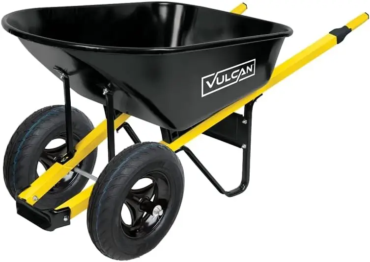 Two Wheel 6 Cu Ft Steel Wheelbarrow