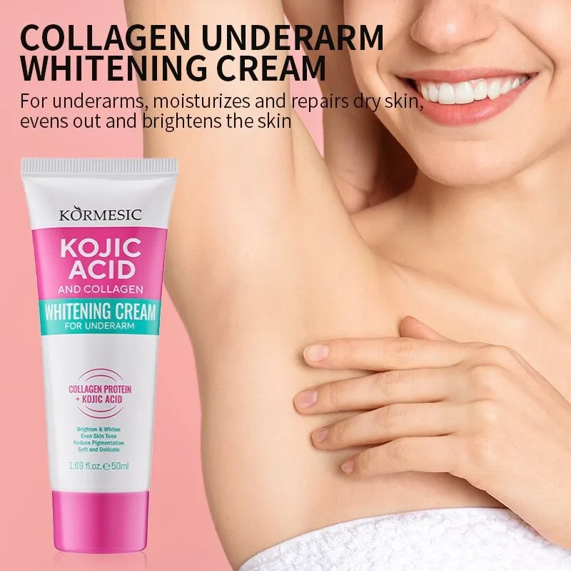 Crema blanqueadora para partes privadas, suero blanqueador para axilas, trasero, rodilla, ilumina la parte interior del muslo, partes íntimas, elimina la oscuridad, melanina, cuidado corporal