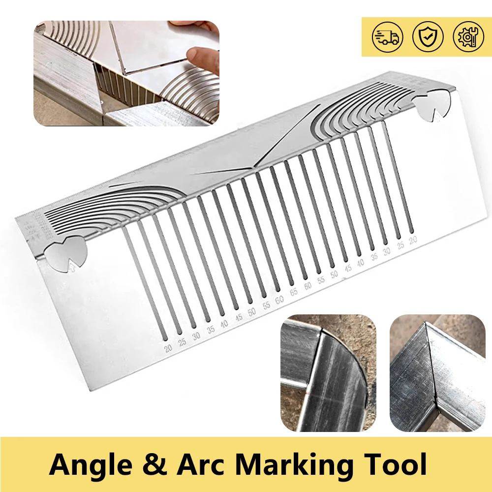 Precision Flex Angle & Arc Marking Tool Multi-Purpose Square Tube Bending Tool Guide Pipefitter Measuring Tool For Metalworking