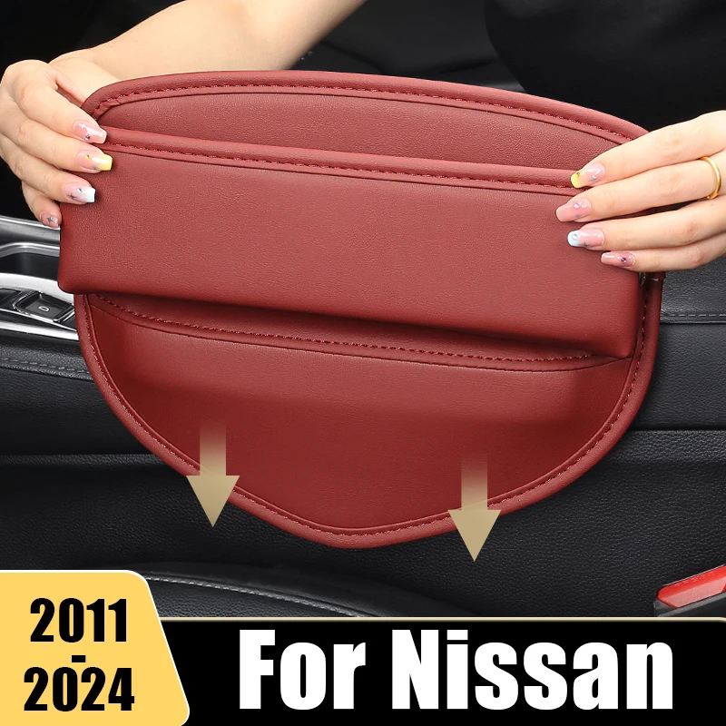 

For Nissan Juke F15 F16 2011-2018 2019 2020 2021 2022 2023 Universal Car Seat Crevice Storage Box Organizer Pocket Accessories