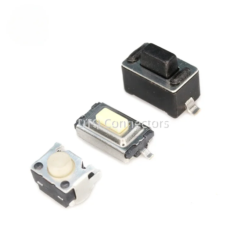 50pcs Light touch switch 4 pin patch 2 pin side press circuit board button small micro electronic small switch  button touch