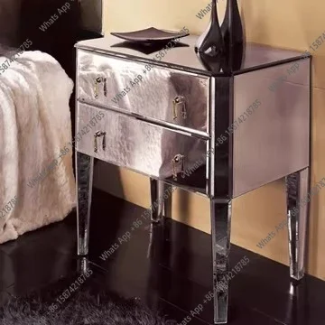 European Fashion Mirror Furniture, Bedroom Post-modern Bedside Table, Corner Cabinet, Can Be Customized X
