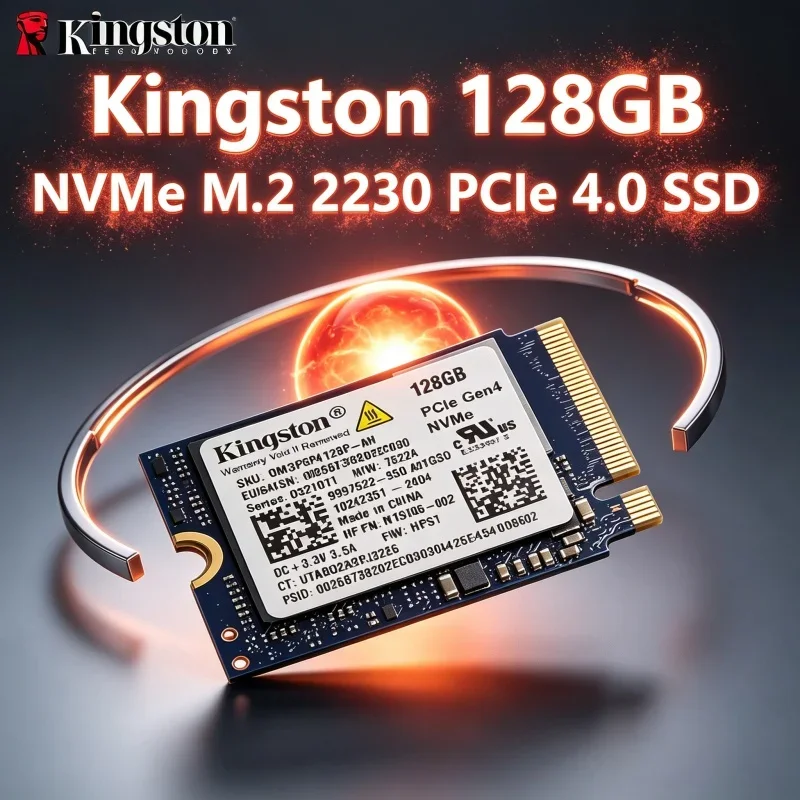Quick‑boot Original Kingston 128GB M.2 2230 NVMe PCIe4.0 Internal SSD For Mini PC Notebook System Replacement