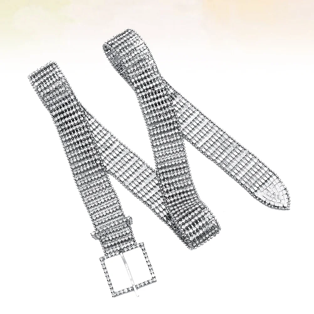 

8 Rows Crystal Bride Belt Square Buckle Wedding Dress Bridal Waistband Party Accessory Elegant Sash for Brides Bridesmaids