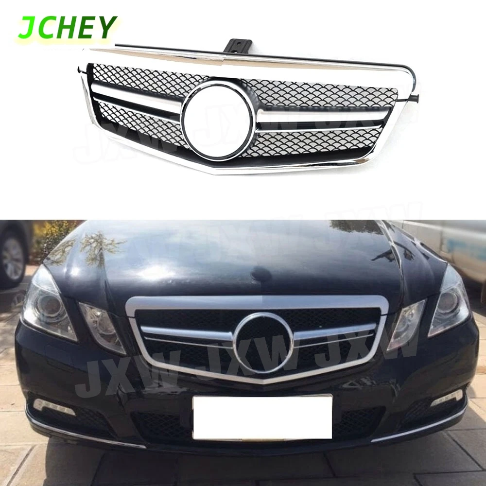 

JCHEY For W212 Diamond Front Bumper Grille Mesh For Benz E Class E200 E250 E350 for For AMG 2010-2013 Pre-facelift Front Grill