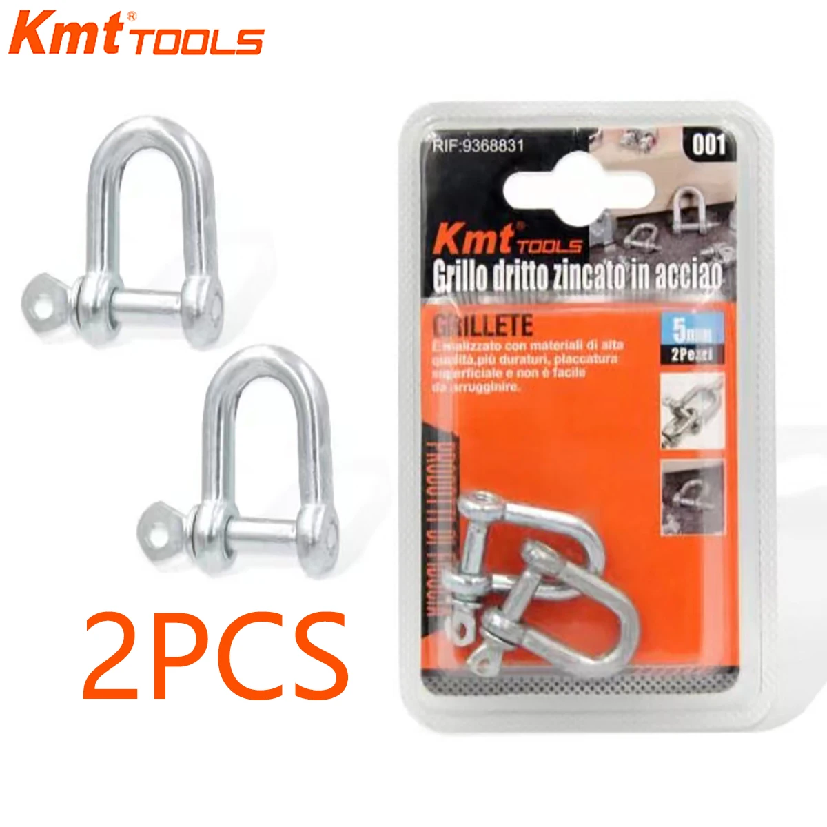 KMT Screw Pin Anchor Shackle 304 Stainless Steel D Ring Shackle for Wirerope Lifting, Ship Anchor, Car