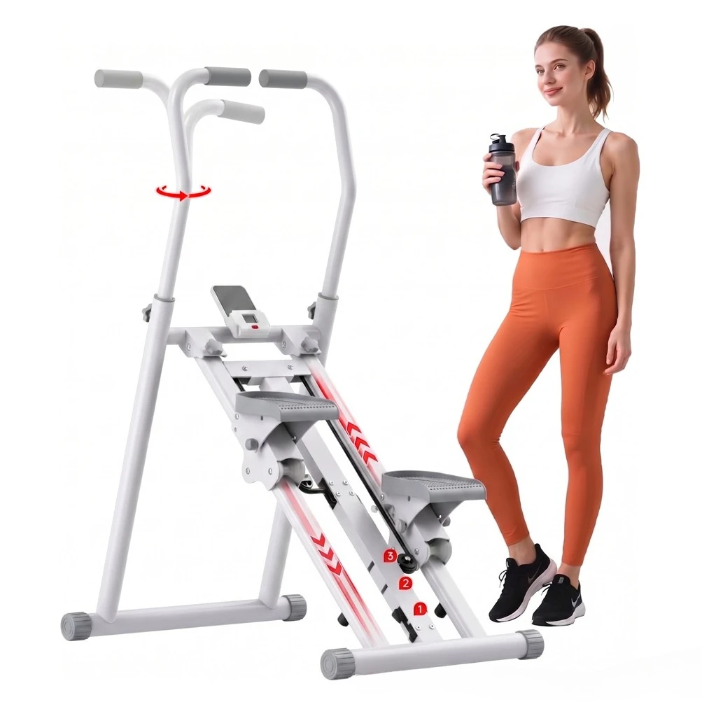 2026 Magnetic Resistance Stair Climbing Machine Multifunctional Foldable Aerobic Fitness Belly Training