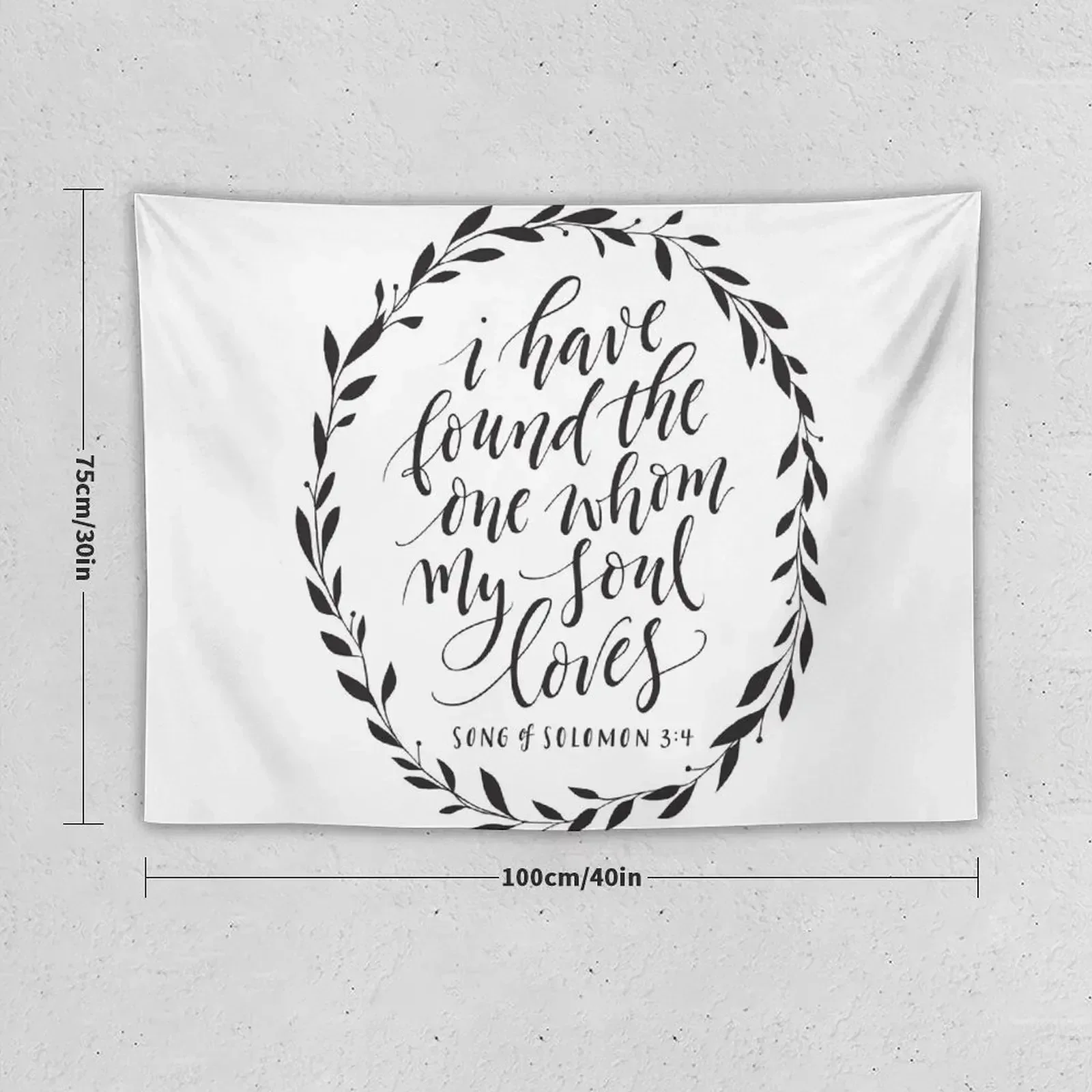 I have found the one my soul loves Tapestry Decoration Home House Decorations Room Decor For Girls Tapestry