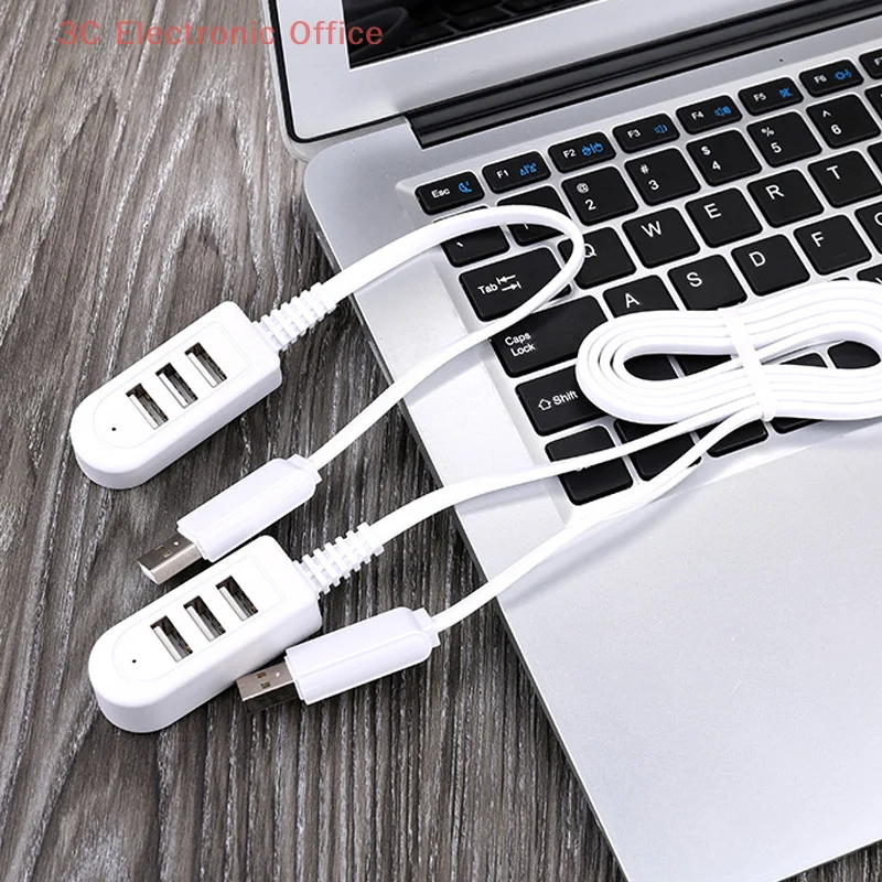Multipurpose 1.2M USB Cable Charge Faster with 3-ports HUB, New Design Splitter Line