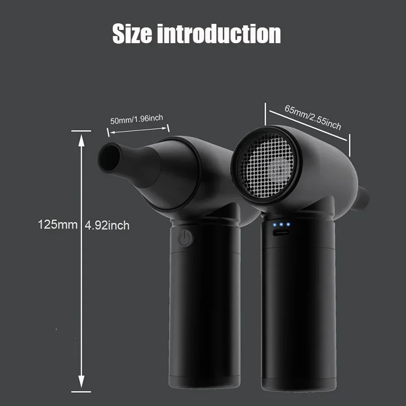 CROSSGUN Turbo Jet Violent Fan Aluminium Alloy Super Wind Power Portable Mini Handheld Car Dust Blowing Tool Christmas Gift