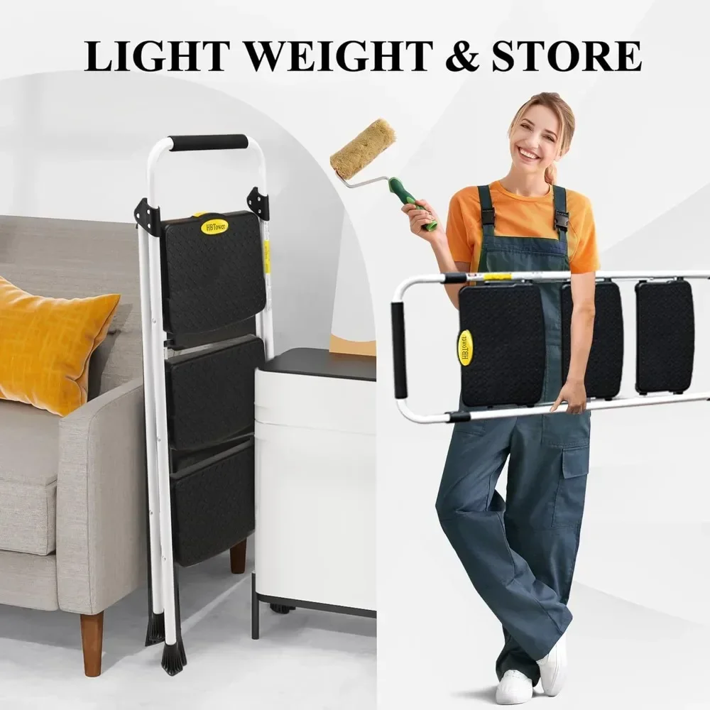 Escalera de paso personalizable, taburete plegable