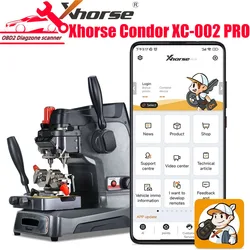 2024 Original Xhorse Condor XC-002 XC002 PRO Manually Key Cutting Machine Condor Ikeycutter Supports internal milling, punching