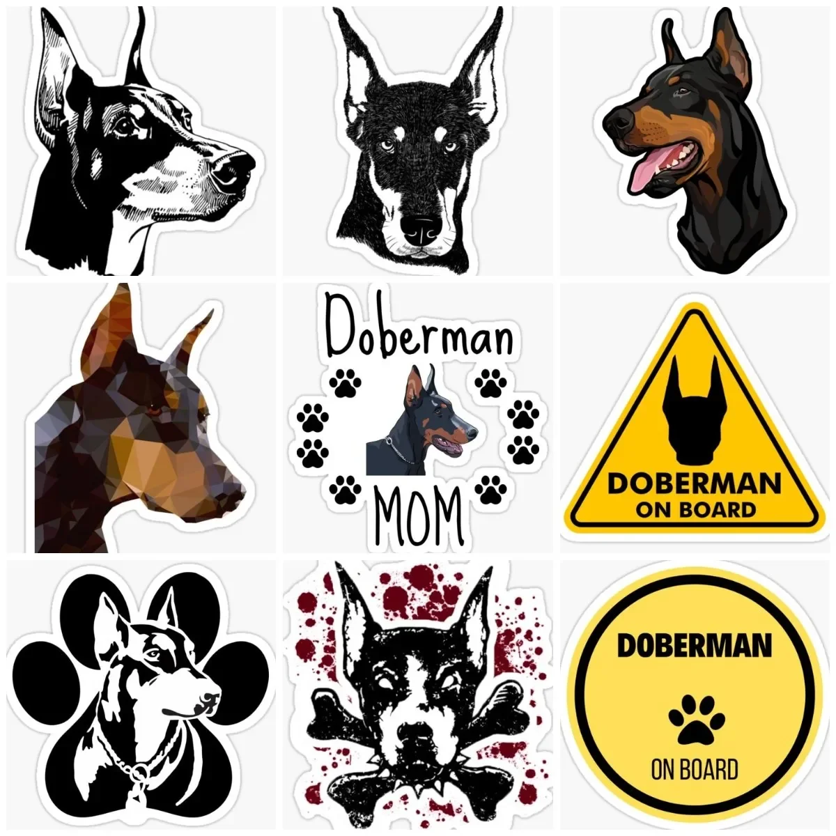 

Доберман, собака, домашние животные, креативная наклейка для мотоцикла, кемпера, фургона, велосипеда, стены, двери, автомобиля, грузовика, собаки, водонепроницаемая наклейка, настраиваемая