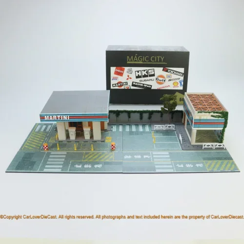 **Preorder**Magic City 1:64 MARTINI Gas Station&Exhibition Hall Diorama