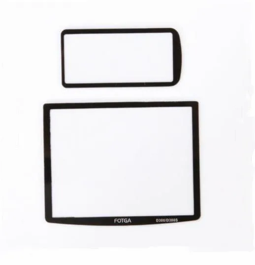 新しいトップ小さな外lcdスクリーンディスプレイ窓ガラスカバー用nikon d300 d300sでテープ