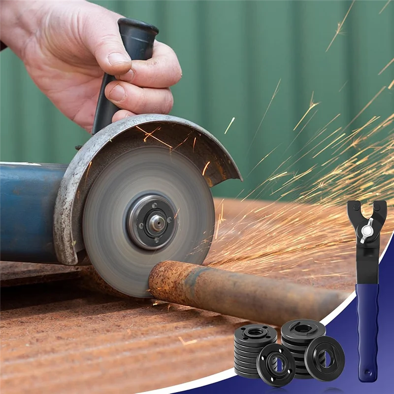 

25 шт. угловая гайка, комплект ключей для угловой шлифовальной машины 5/8 дюйма-11 фланец, металлический ключ для стопорной гайки, совместимый с /-AA26