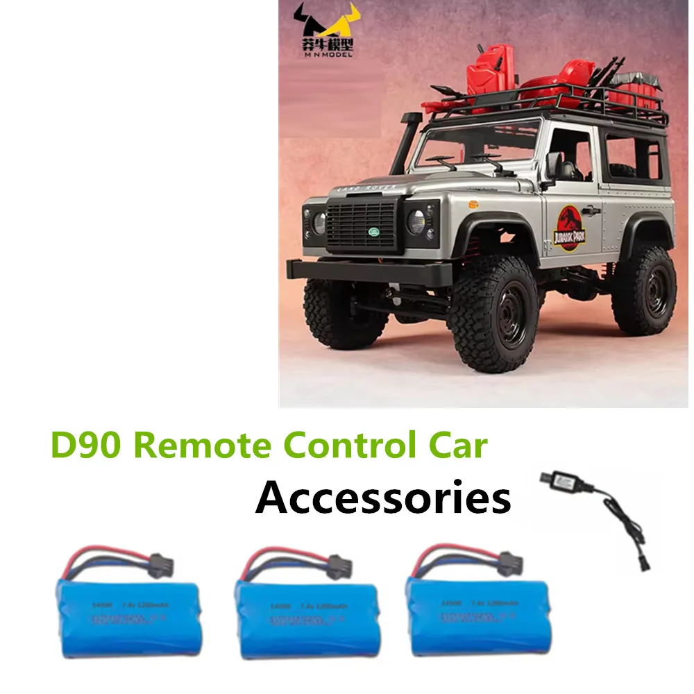 

14500 7.4v 1200mAh Battery Use For D90 RC Car Battery MN98 MN99S Parts Battery SM-3P Plug