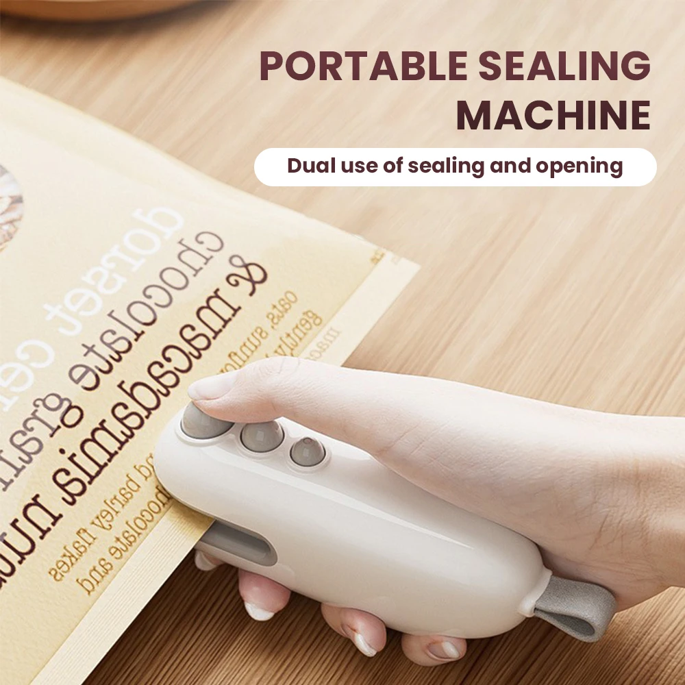 Mini Máquina de Selagem de Bolsa de Calor Aferidor de Embalagem Aferidor de Alimentos de Plástico Bolsa de Clipe Selador de Mão Embalagem de Alimentos