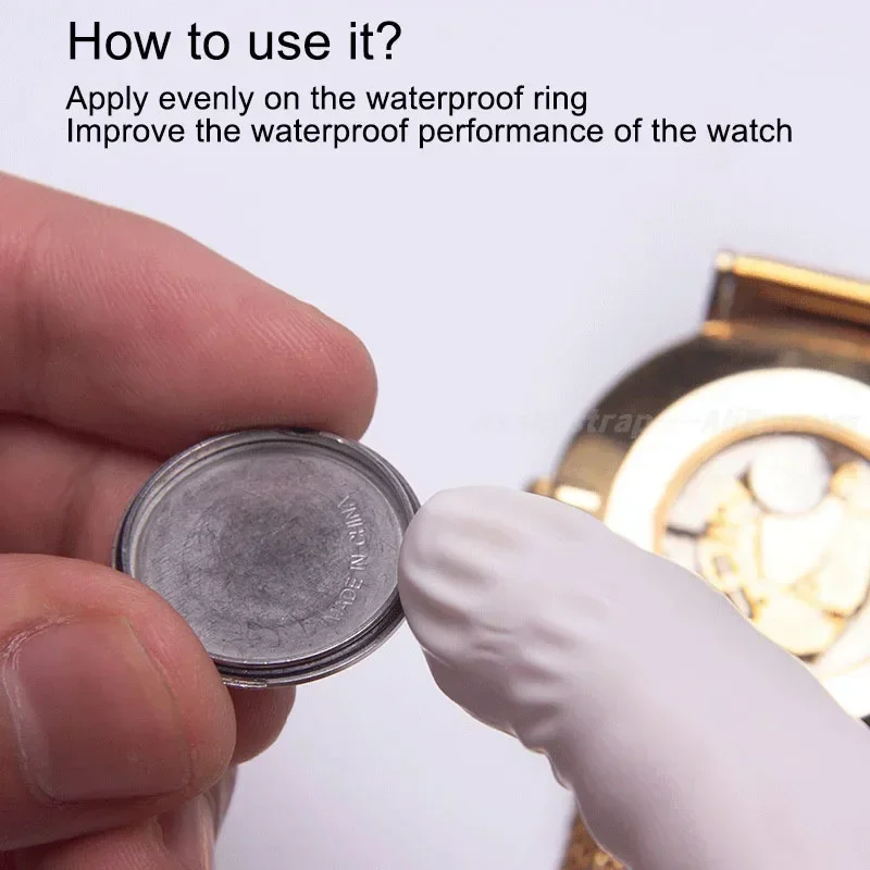 Silicone Grease Watch Waterproof Cream Upkeep Repair Restorer Tool Watch Glass Watch Back Cover Waterproof Ring Repair Tool
