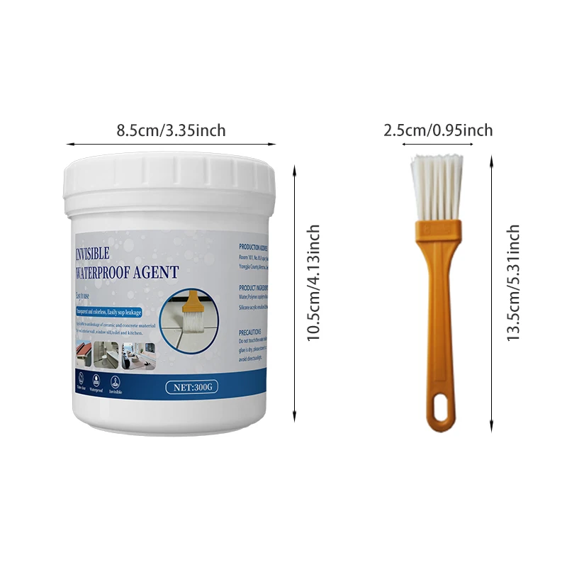 300g High Strength Non-Yellowing Transparent Waterproof Glue Sealant for Sink Bathroom Roof Use