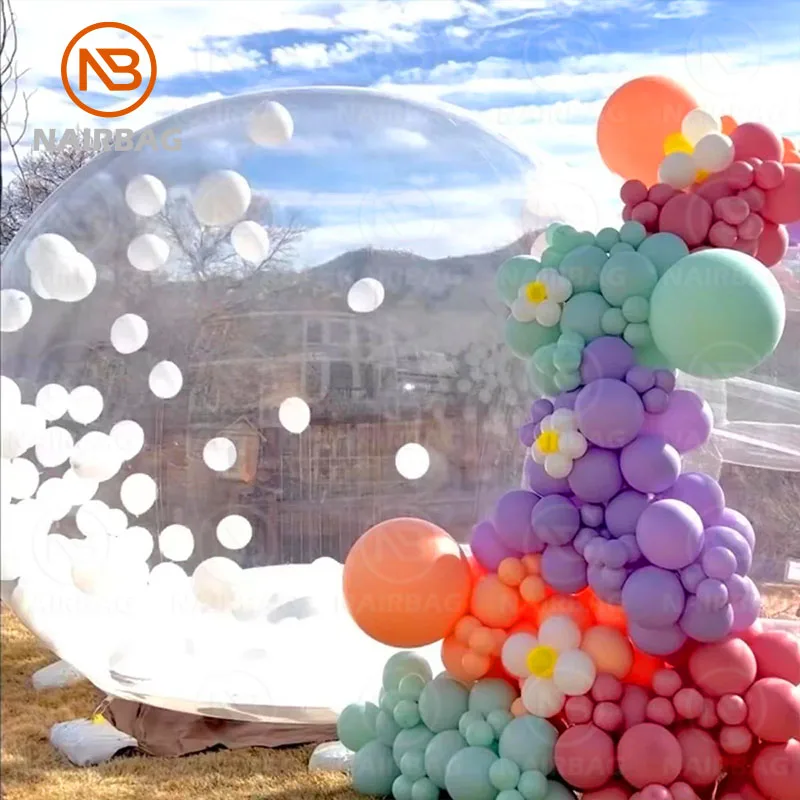 فقاعة البيت نفخ بالون قبة فقاعة البيت واضح قبة بالون مجموعة خيمة حديقة مع مضخة نفخ للحزب