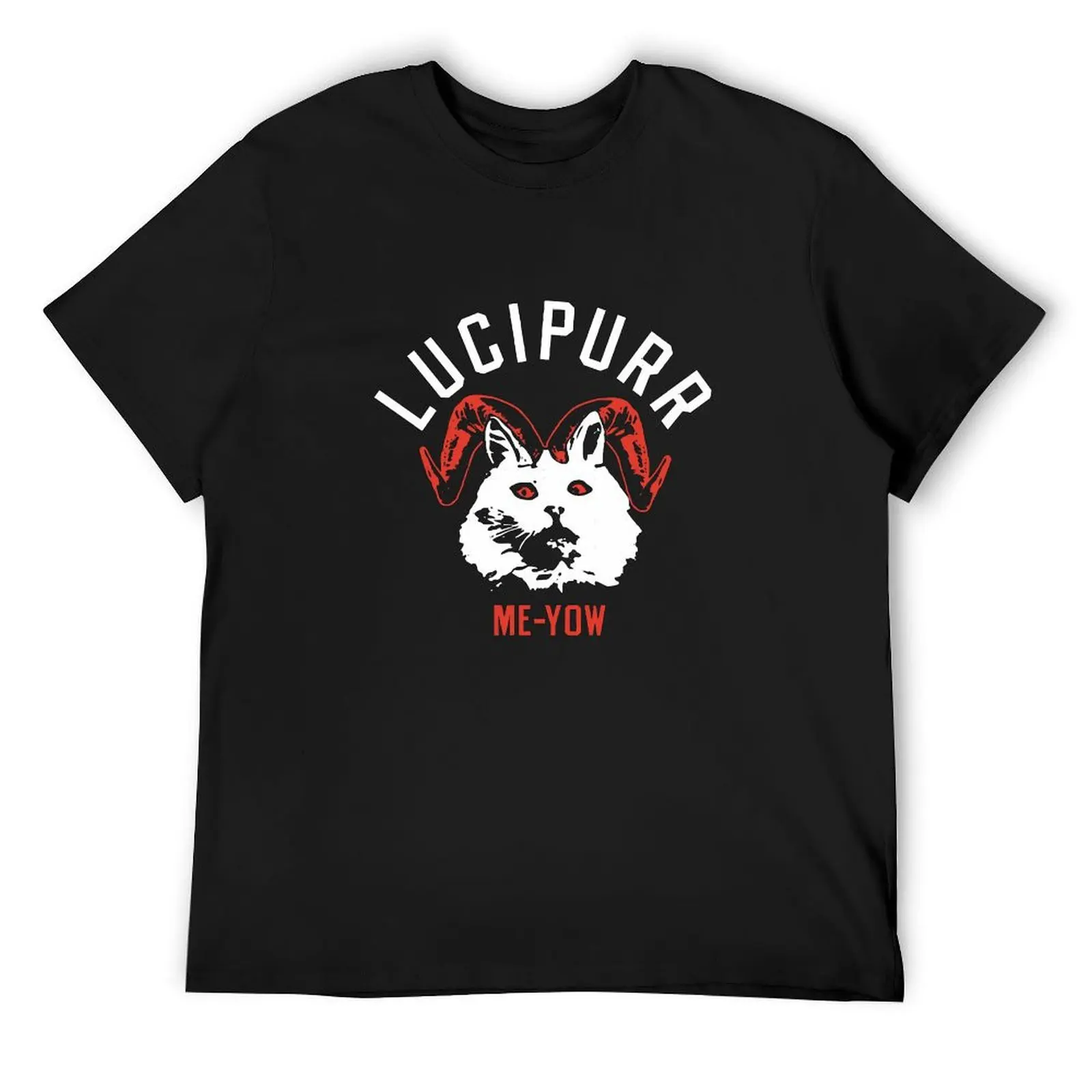 

Футболка Lucipurr Me-Yow, дизайнерские рубашки, блузки, мужские футболки с чемпионами