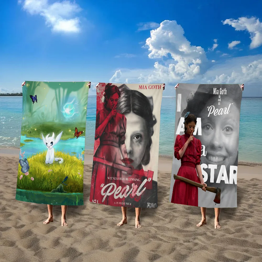 

Банное полотенце из жемчужного фильма, мягкое водопоглощающее дышащее полотенце из микрофибры для девочек и детей, декоративное пляжное полотенце с героями мультфильмов