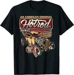 2024 Vintage Hot Rod Speed and Power Shirt for Men T-Shirt  Fashion Hip Hop  T's My Life T-shirt Cotton Tees Short Sleeve Tops