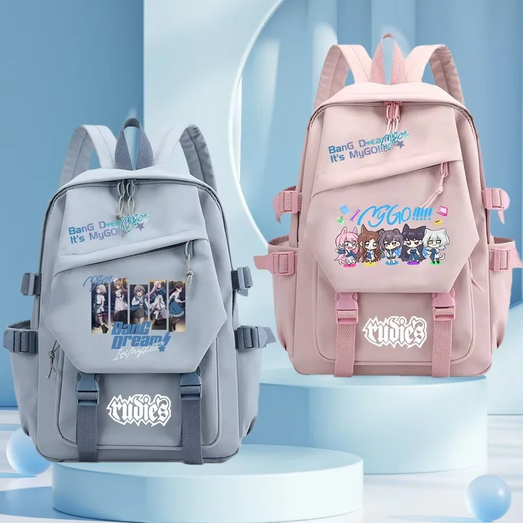 BanG Dream Its MyGO Backpack Boys Girl Teenage Anime School Bag Takamatsu Tomori Anon Chihaya Rana Pattern Stain Resistant Bags