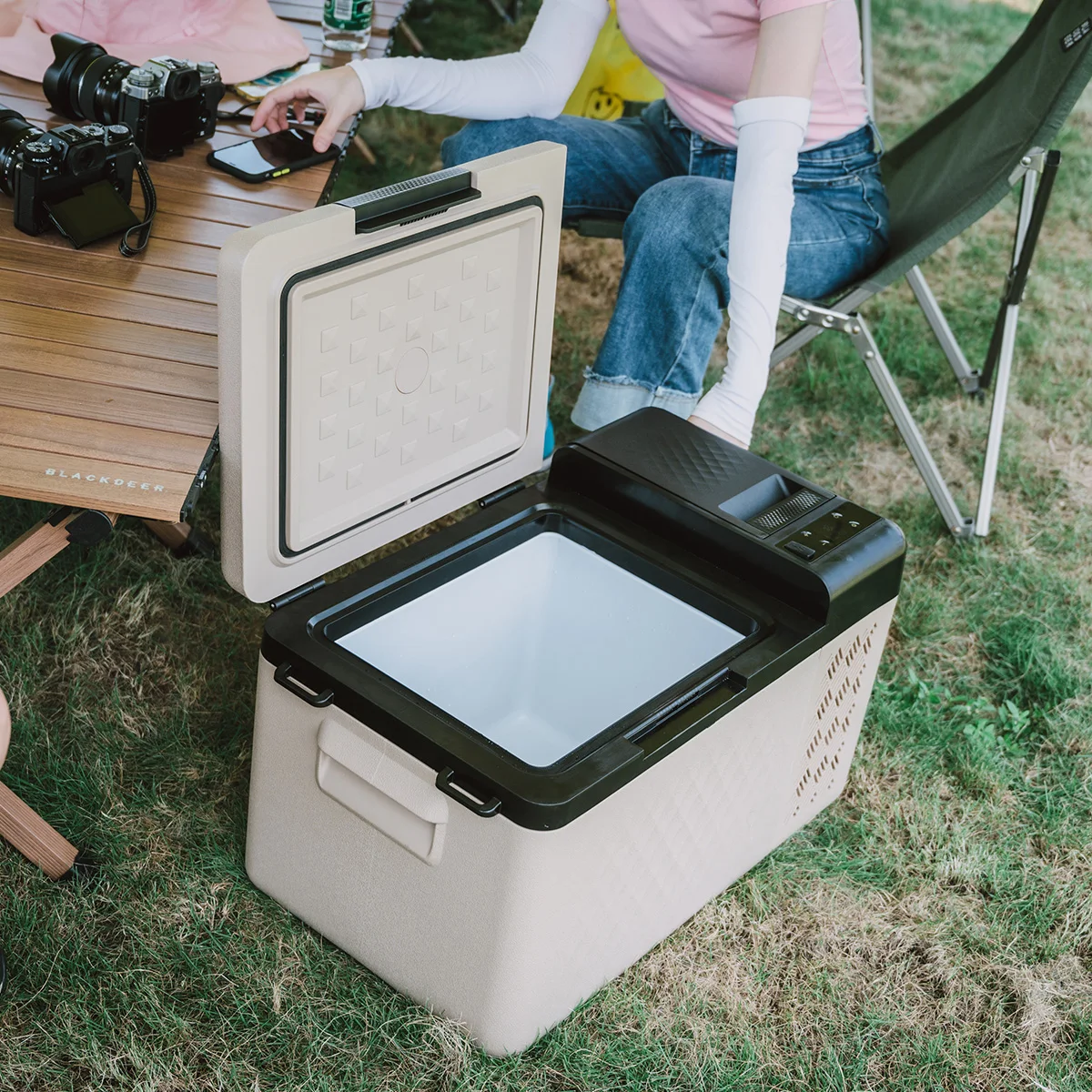 Alpicool RT25 Portable Camping Outdoor Fridge AC DC Dual Use Freezers 12V Single Zone Compressor Mobile Car Refrigerator