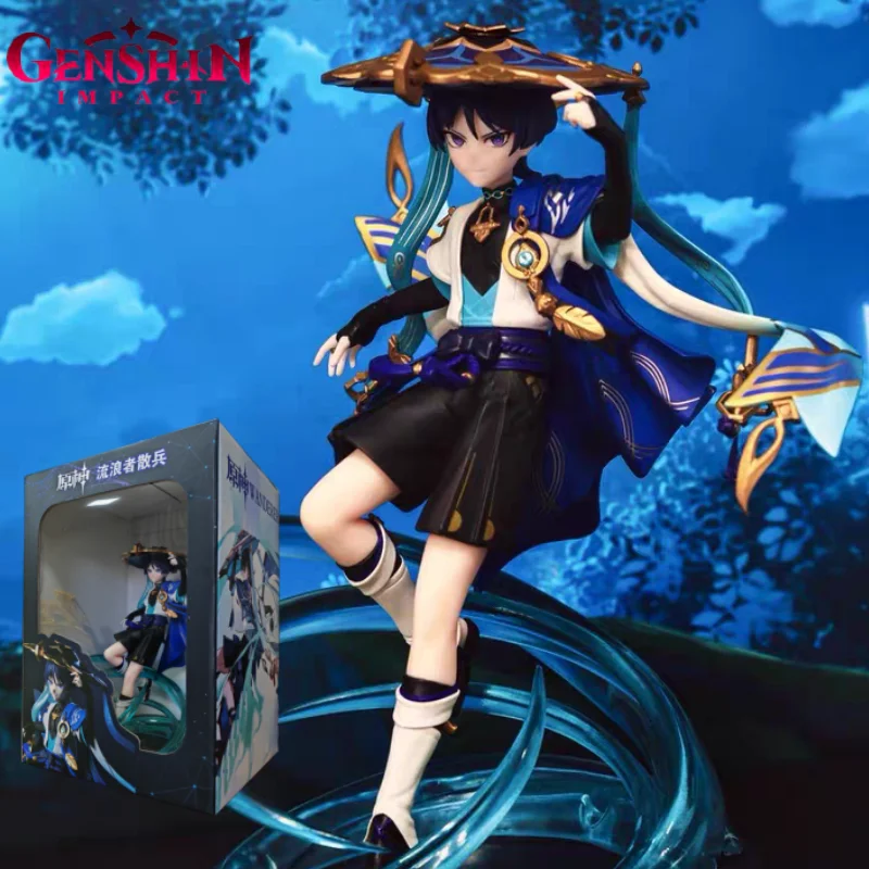 

27cm Wanderer Figure Genshin Impact Anime Figures Gk Kawaii Wanderer Figurine Pvc Statue Model Doll Collectible Gifts Toy